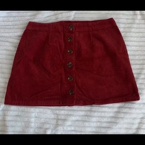 Corduroy Mini Skirt